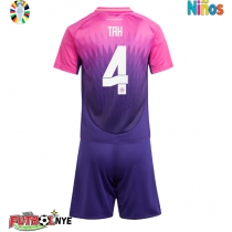 Camiseta Alemania Jonathan Tah #4 Visitante Equipación para niños Eurocopa 2024 manga corta (+ pantalones cortos)